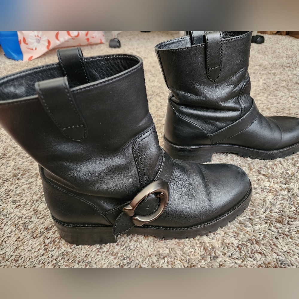 Coach leighton buckle moto boot - Picture 2 of 7